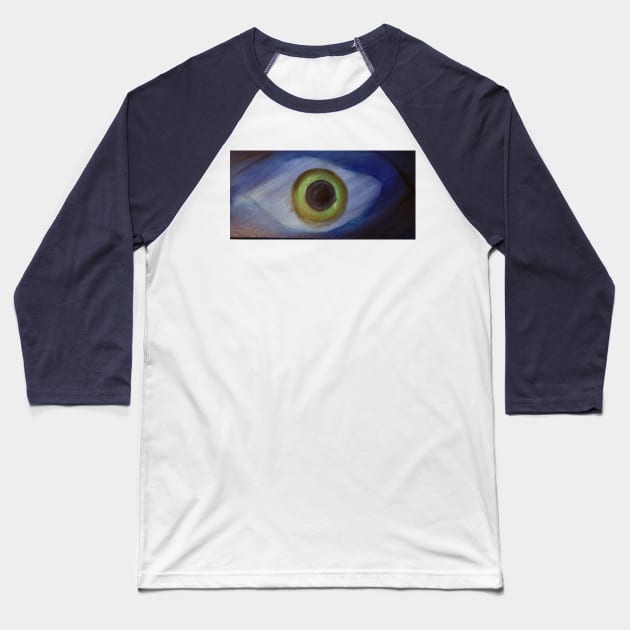 Juvenile Blue Whale Eye Baseball T-Shirt by ARSTees